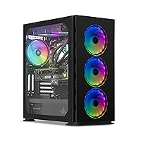 YEYIAN Gaming PC Yari II - AMD Ryzen 7 7700X 4.5GHz, GeForce RTX 4070 Ti 12GB (> 3090) Desktop Computer, 16GB DDR5 4800MHz RAM, 1TB NVMe SSD, Win 11 Home, Liquid Cooled, 850W PSU, VR Ready, WiFi