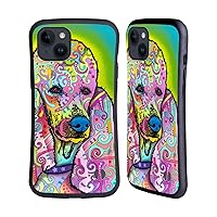 Head Case Designs Officially Licensed Dean Russo Poodle Dogs 3 Hybrid Case Compatible with Apple iPhone 15 Plus