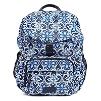 Vera Bradley Ripstop Campus Daytripper Backpack, Raindrop Medallion