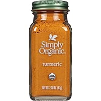Frontier Organic Ground Turmeric Root, 2.38-Ounce Jar, Distinct Pungent Aroma, Ginger & Pepper-Like Flavor, Kosher, Non-GMO