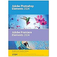 Adobe Photoshop Elements 2024 and Premiere Elements 2024 Student & Teacher Edition | Box with Download Code