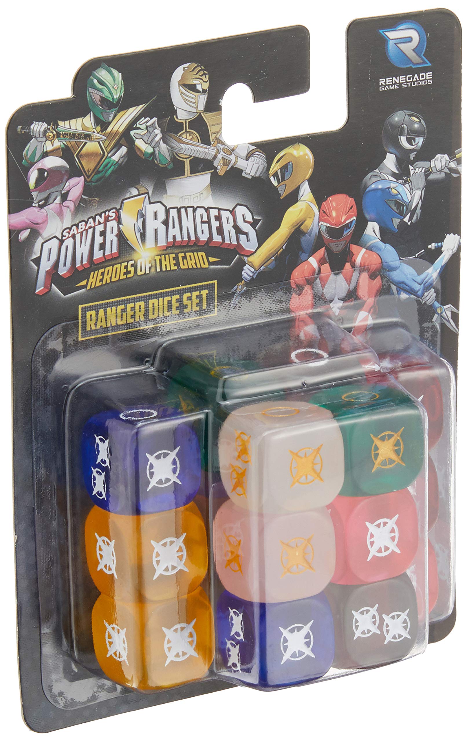 Renegade Game Studios Power Rangers: Heroes of The Grid Ranger Dice Set