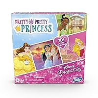 Pretty Pretty Princess: Edition Board Game Featuring Disney Princesses, Jewelry Dress-Up Game for Kids Ages 5 and Up, for 2-4 Players