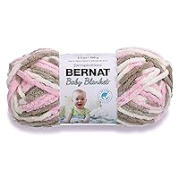 Bernat Baby Blanket Yarn, 3.5 oz, Gauge 6 Super Bulky, Little Petunias