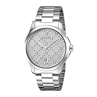 Gucci Swiss Quartz Stainless Steel Dress Silver-Toned Men's Watch(Model: YA126459)