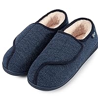 LongBay Women's Memory Foam Diabetic Slippers Comfy Cozy Arthritis Edema Wide House Shoes Non Slip