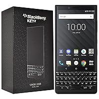 BlackBerry KEY2 128GB (Dual-SIM, BBF100-6, GSM Only, No CDMA) Factory Unlocked 4G Smartphone (Black Edition) - International Version (Black Edition, English UK QWERTY Keypad)