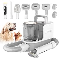 Low Noise Dog Grooming Kit, Dog Grooming Clipper & Vacuum, Pet Grooming Kit with 6 Proven Grooming Tool, Dog Vacuum Brush for Shedding Grooming