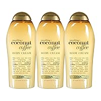 Smoothing + Coconut Coffee Body Cream, 19.5 Ounce (pack of 3)
