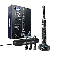 Oral-B iO Series 10 Rechargeable Electric Toothbrush with Pressure Sensor, 4 Brush Heads, Travel Case - 7 Modes, 2 Min Timer