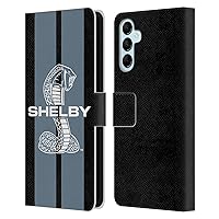 Head Case Designs Officially Licensed Shelby Gray Car Graphics Leather Book Wallet Case Cover Compatible with Samsung Galaxy M14 5G