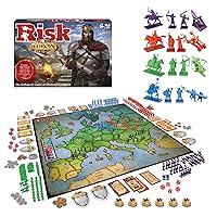 Risk Europe by Winning Moves Games USA, a Medieval Conquest of Europe Complete with Siege Weapons, Archers and Much More, for 2 to 4 Players, Ages 14+ (1232)