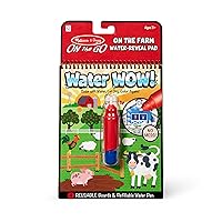 Melissa & Doug Water Wow! On The Farm - Stocking Stuffers, Children's Paint , Activity Books For Toddlers And Kids Ages 3+, 1 Count (Pack of 1)