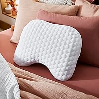 Versacurve Curved Memory Foam Pillow, Standard Size, Therapeutic for Neck and Shoulder, Side, Stomach, and Back Sleepers, Medium Support