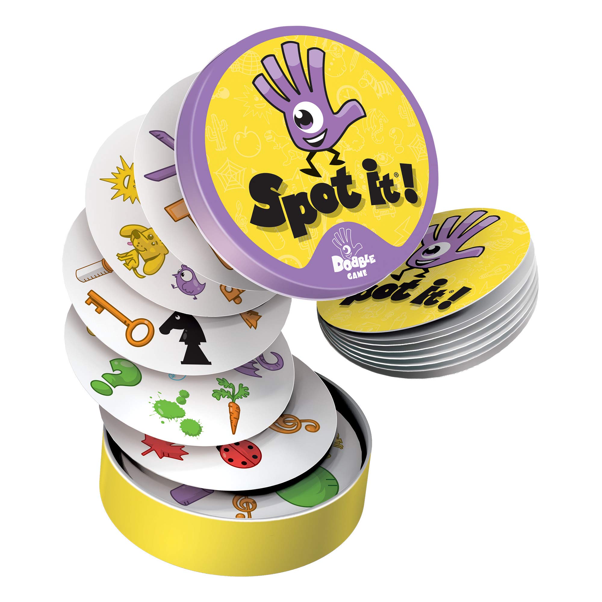 Spot It! Classic Card Game (Eco-Blister)| Matching Game | Fun Kids Game for Family Game Night | Travel Game for Kids | Great Gift | Ages 6+ | 2-8 Players | Avg. Playtime 15 Mins | Made by Zygomatic