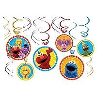 Amscan Sesame Street Hanging Swirls (12 ct)