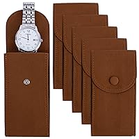Framendino, 6 Pack Velvet Watch Pouch Portable Watch Travel Case for Men Women Watch Storage Bag Organizer Protective Watch Box Pouch