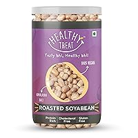 Healthy Treat Roasted Soyabean - Protein Rich 200 gm | Healthy Roasted Namkeen Snacks | Crunchy, Tasty & Delicious | Natural Soya bean Snack | Oil-Free, Non-fried Snack | Healthy Soya Snacks