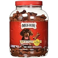 Milk Bone Soft & Chewy Dog Snacks (Beef & Filet Mignon Recipe) 37Oz