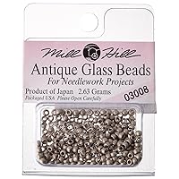 Mill Hill Antique Glass Seed Beads 2.63 Grams/Pkg-Pewter