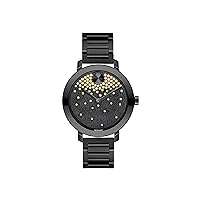 Movado Bold Evolution Women's Swiss Qtz Stainless Steel and Bracelet Casual Watch, Color: Black (Model: 3600707)