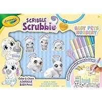 Crayola Scribble Scrubbie Baby Pets Nursery, Gift for Girls & Boys, Ages 3+