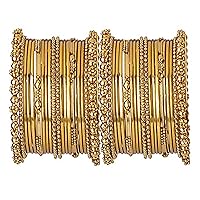 Women Fashion Style Gold Bangle Bracelet Indian Partywear Wedding Jewelry