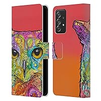 Head Case Designs Officially Licensed Dean Russo Red Owl Wildlife 2 Leather Book Wallet Case Cover Compatible with Samsung Galaxy A53 5G (2022)