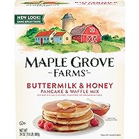 Maple Grove Farms Pancake & Waffle Mix, Buttermilk & Honey, 24 Ounce (Pack Of 6)