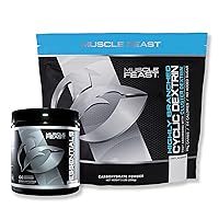 Muscle Feast EAAs Unflavored + Cyclic Dextrin Bundle: (1) Essentials Unflavored (Unflavored, 300g) + (1) Cyclic Dextrin (Unflavored, 5lb)
