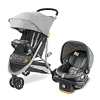Stroll On 3-Wheel 2-in-1 Lightweight Travel System – Infant Car Seat and Stroller Combo, Metro