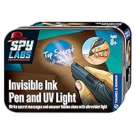 Thames & Kosmos Spy Labs Inc: Invisible Ink Pen and UV Light Exchange Top Secret Info Securely | Essential Tools and Tricks of The Trade from The Detective Gear Experts for Young Investigators