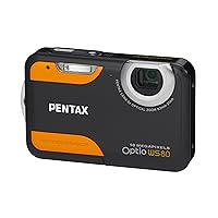 Pentax Optio WS80 10MP Waterproof Digital Camera with 5x Internal Optical Zoom and 2.7-inch LCD (Black and Orange)
