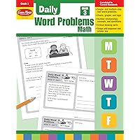 Evan-Moor Daily Word Problems, Grade 3, Homeschooling & Classroom Resource Workbook, Problem-Solving Real Life Math Skills, Reproducible Worksheet ... Fractions, Time (Daily Word Problems Math)