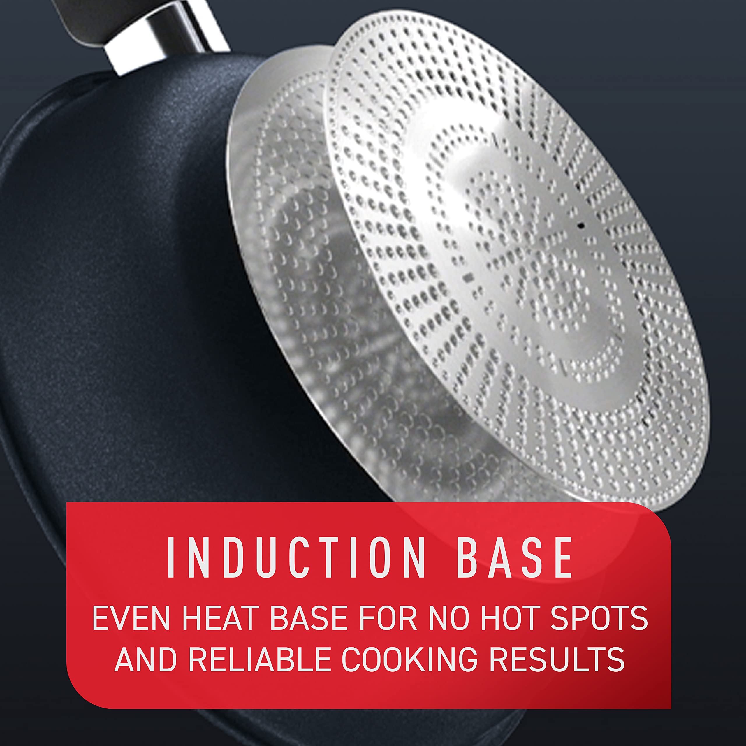 T-fal Platinum Nonstick Jumbo Cooker 5 Quart Induction Cookware, Pots and Pans, Dishwasher Safe Slate