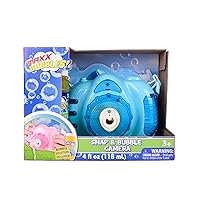 Maxx Bubbles Lights and Sounds Bubble Camera – Includes 4oz Bubble Solution | Outdoor Bubble Machine for Kids | Easy to Use | Sunny Days Entertainment, Blue