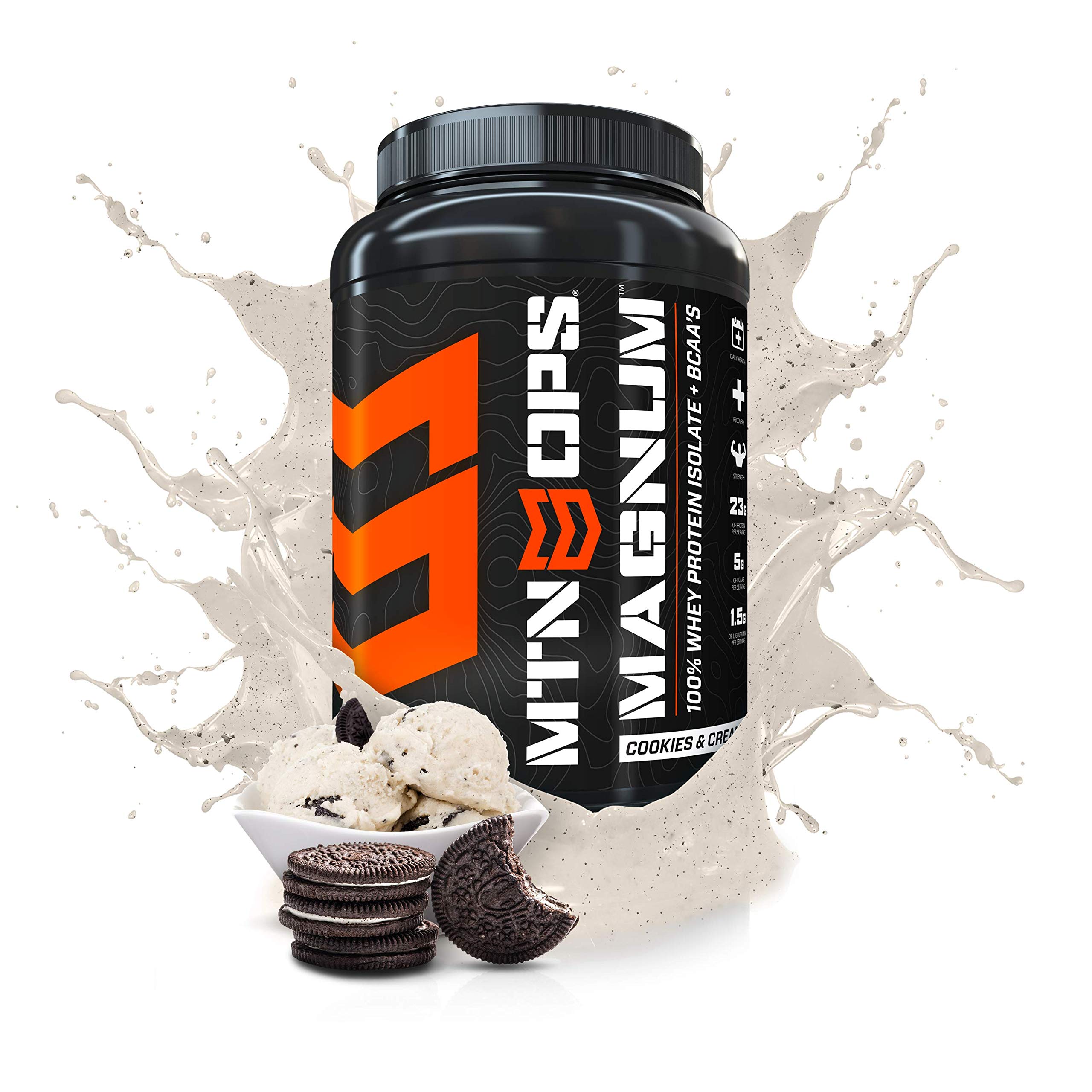 MTN OPS Magnum 100% Whey Isolate Protein Powder - 32 Servings, Cookies & Cream