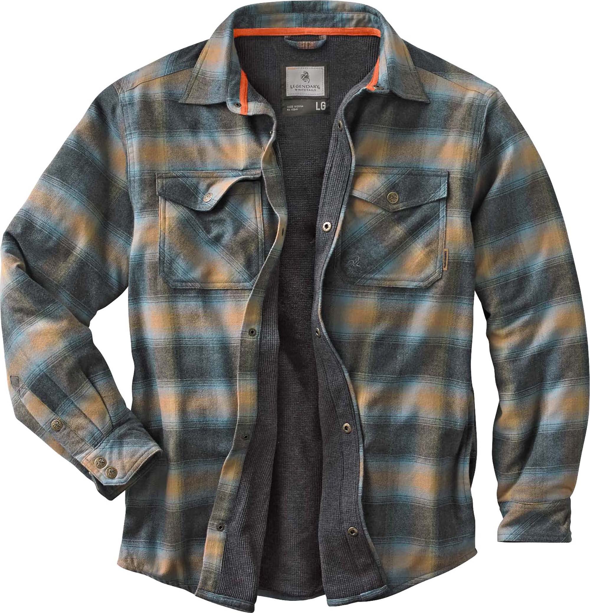 Legendary Whitetails Men's Archer Thermal Lined Flannel Shirt Jacket