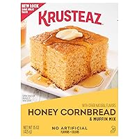 Honey Cornbread and Muffin Mix, No Artificial Flavors and No Artificial Colors, Baking Mix, 15-ounce Box