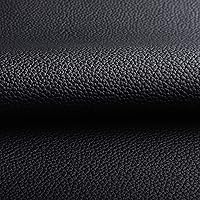 Black Litchi Upholstery Leather for Automobile Upholstery Fabric for Car Seat Sofa 1.0mm Thick 54