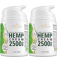 New Age Hemp Cream Help Support Relieve Discomfort in Knees, Joints, and Lower Back - Natural Hemp Extract Cream - Made in USA - Hemp Cream 4oz (Pack of 2)
