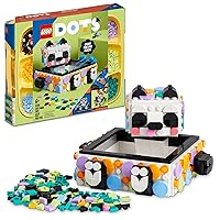 LEGO DOTS Cute Panda Tray 41959 Toy Crafts Set, DIY Jewelry Box, Desk Tidy or Storage Trays, Personalisable Animal Gift Idea for Kids Age 6 Plus
