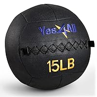Yes4All Wall Ball, Wall Balls for Exercise, Weighted Ball, Medicine Ball and Full Body Dynamic Exercises, 6lbs - 30lbs