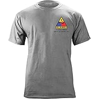 Army 2nd Armored Division Customizable T-Shirt Chest ONLY