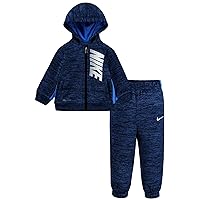 Baby Boy's Heather Therma Zip-Up Hoodie and Pants Two-Piece Set (Toddler)