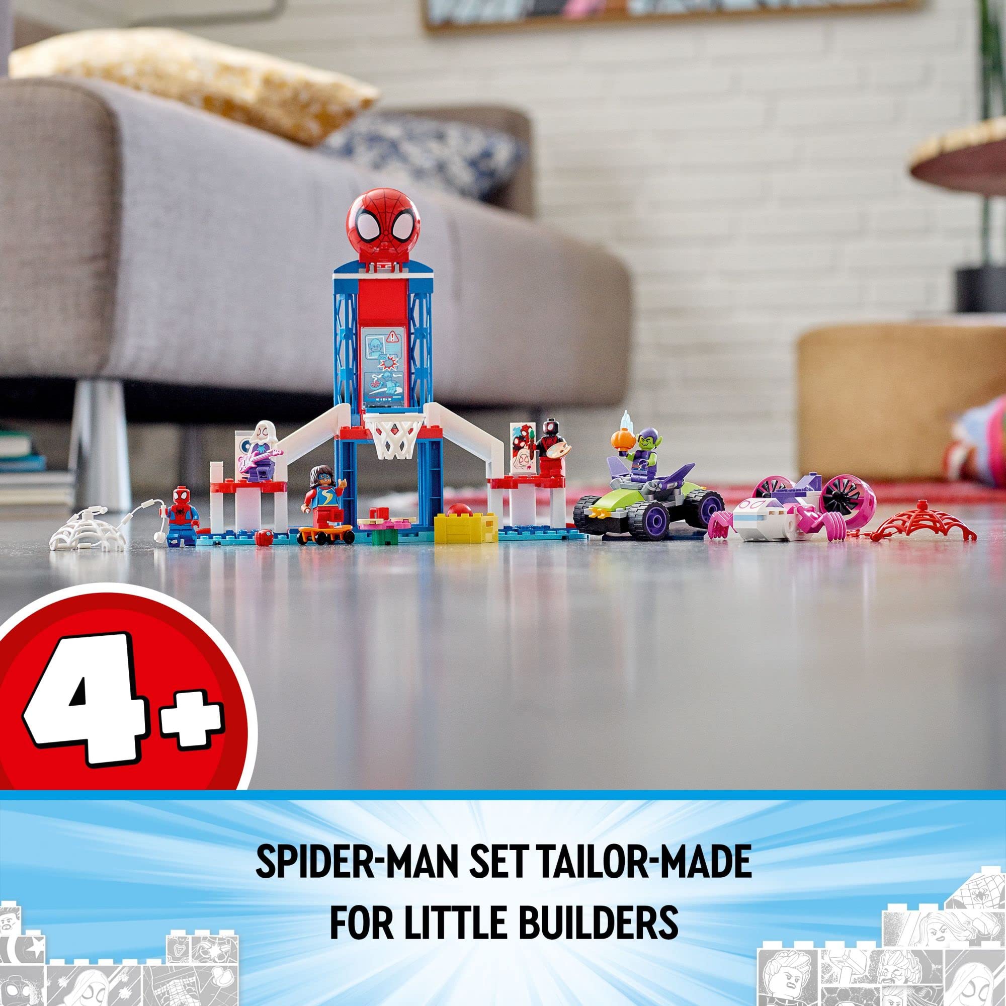 Mua Lego Marvel Spider-Man Webquarters Hangout 10784 Building Set - Spidey  And His Amazing Friends Series, Spider-Man, Miles Morales, And Green Goblin  Minifigures, Toys For Boys And Girls Ages 4+ Trên Amazon