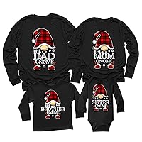 Christmas Gnome Family The Dad Mom Brother Sister Gnome Long Sleeve Shirt