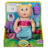 Cabbage Patch Kids Drink N Wet Newborn - Splash N Reveal Mermaid - 11inch Newborn Classic CPK Dolls - Sculpted Blonde Hair Magically Turns Pink – 2 Fashions – Grow Your Cabbage Patch