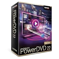 CyberLink PowerDVD 22 Ultra | Award-Winning Blu-ray, DVD, & Media Player Software | Play Virtually Any File Format [Retail Box with Download Card]