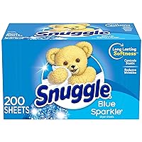Snuggle Fabric Softener Dryer Sheets, Blue Sparkle, 200 Count